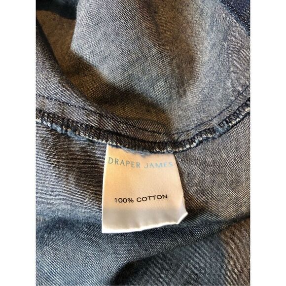 Draper James Women’s Blue Jean Wrap Style Short Sleeve Dress Size 6 - Picture 7 of 10